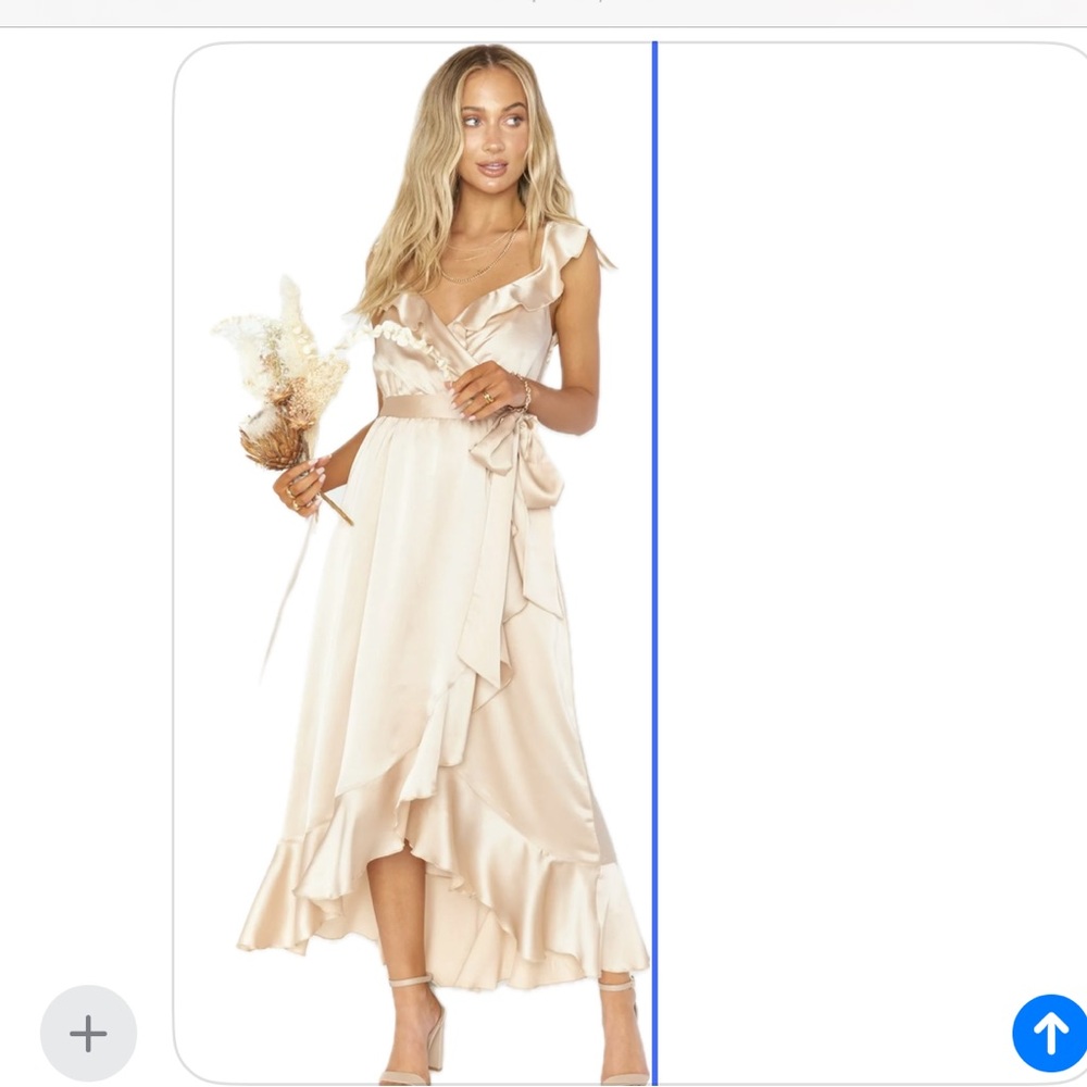 New Show Me Your MuMu Cream High Low Dress size Small